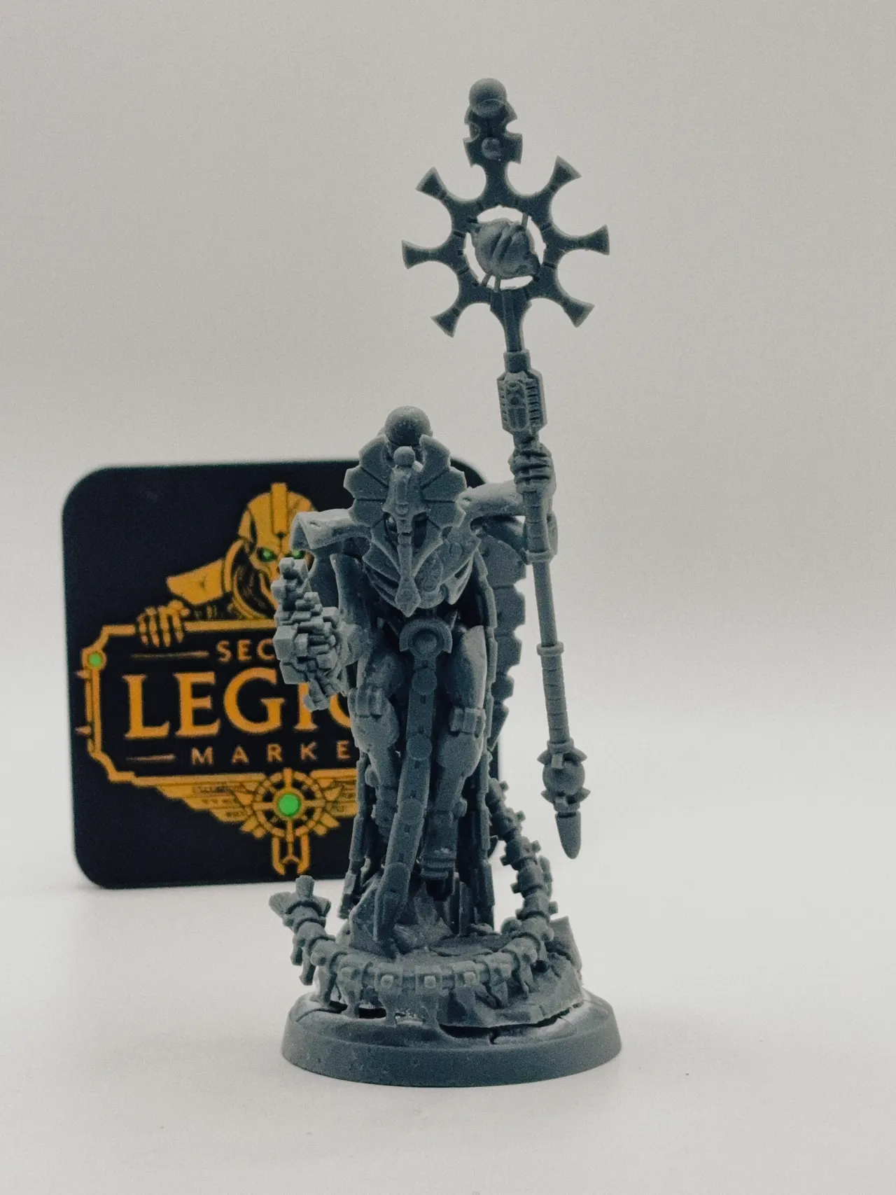 Orikan the Diviner — Necron chronomancer in resin, Second Legion Market