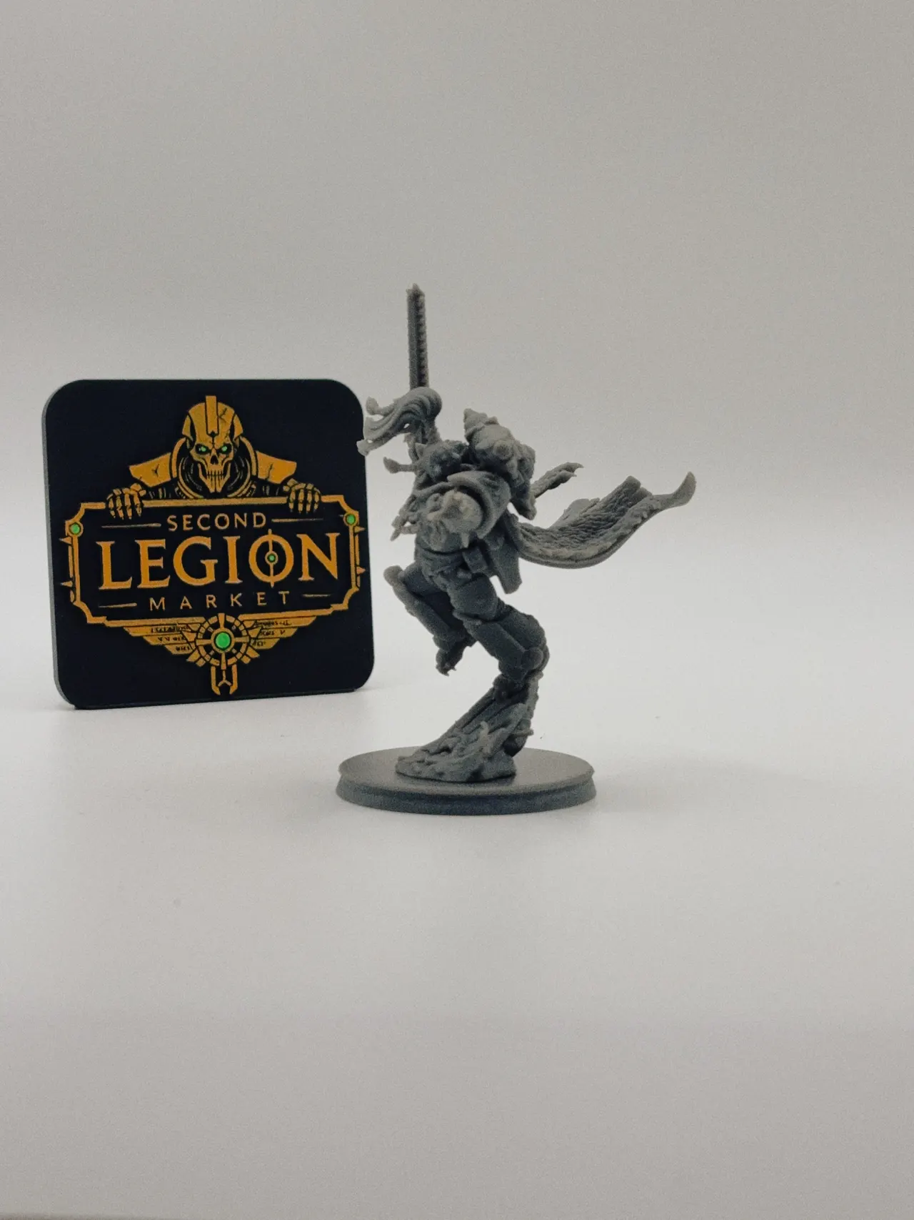 Ragnar Blackmane — Space Wolves Wolf Lord in resin, Second Legion Market